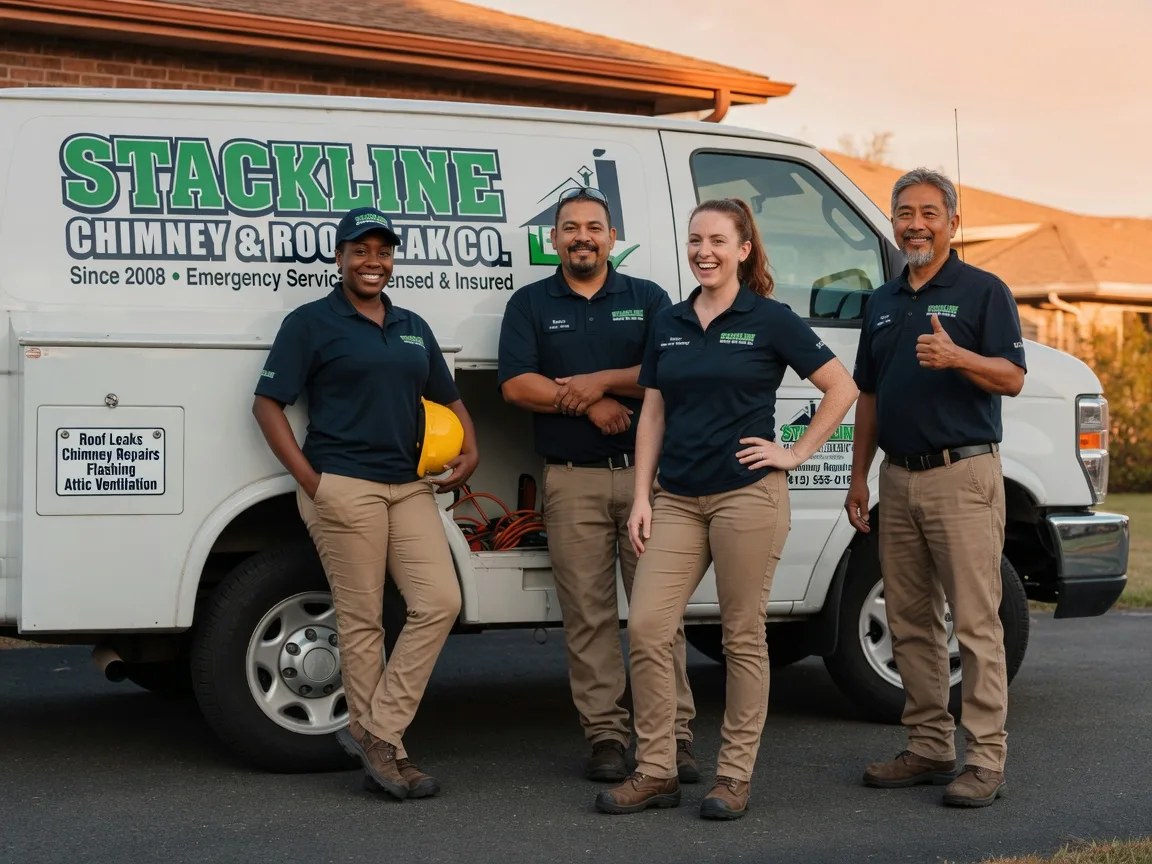 Chimney flashing repair company in New Holland, IL